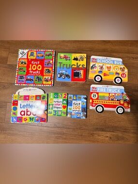 Roger Priddy Board Books -  Trucks & Vehicle ETC - 7 Book BUNDLE